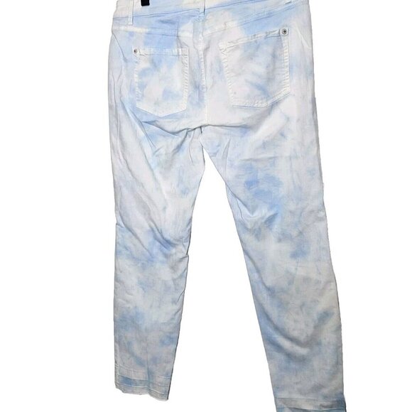 Raffaello Rossi Light Blue‎ Candy Jogger Pants  Jeans Mid-Rise Button Closure 29 - Picture 2 of 11